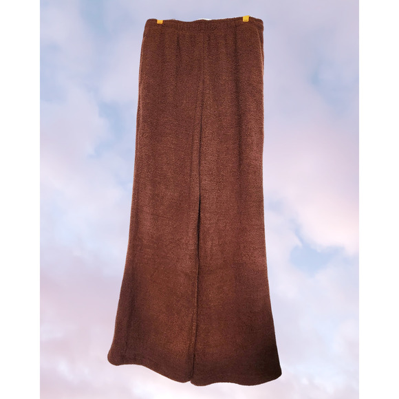NWT Yitty Pet Me Brown Two Piece Comfy Cardigan Wide Leg Pant  Fuzzy Soft  Set - Picture 5 of 6